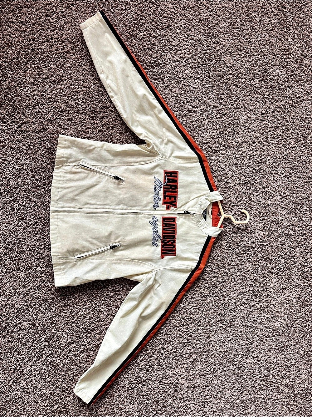 Women’s Vintage Harley-Davidson Bar & Shield Embroidered Color Block Jacket - Si